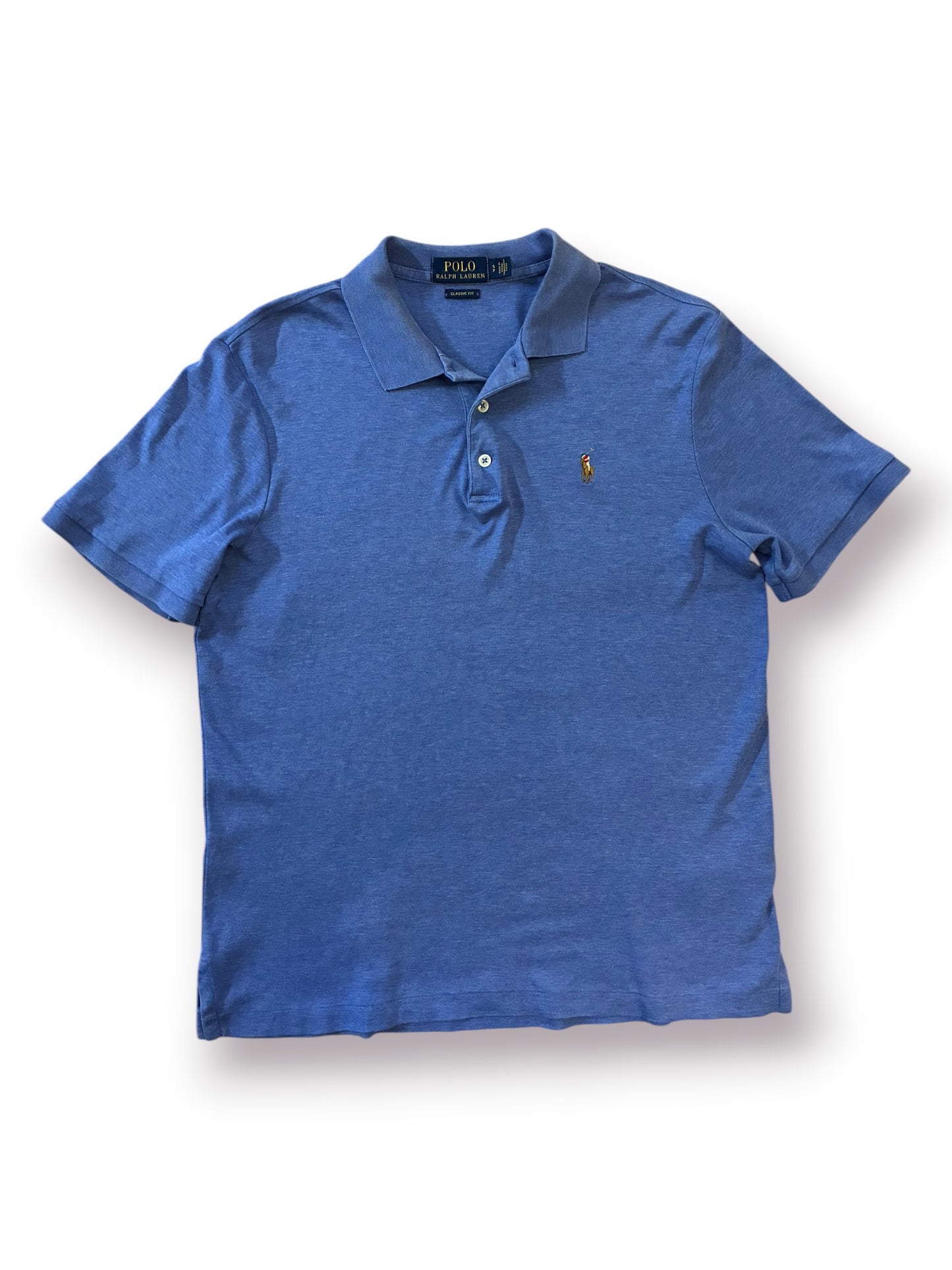 Polo Ralph Lauren Classic Fit Pony Polo Shirt ‘Faded Royal Heather’ (Pre-Owned)