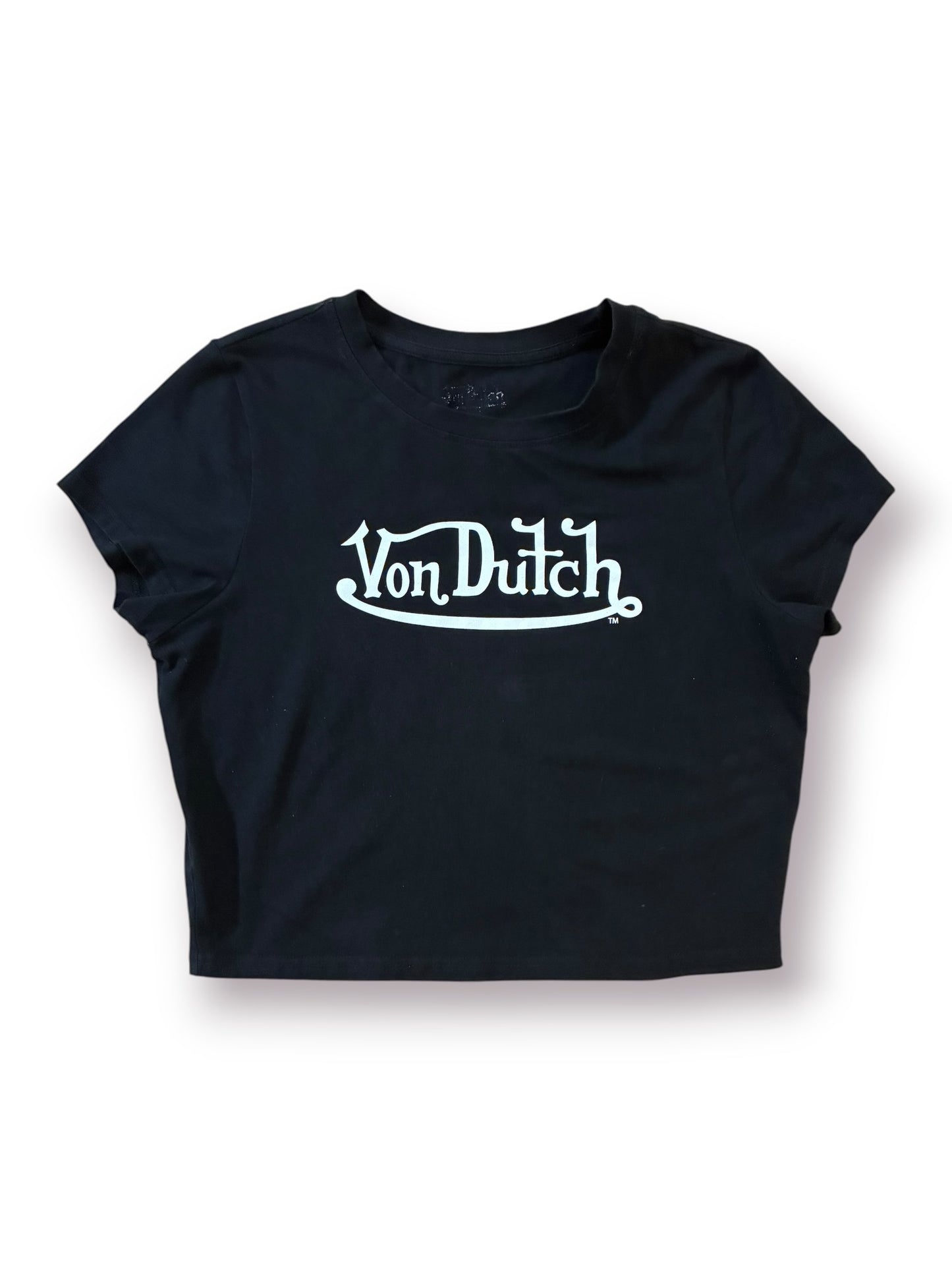 Von Dutch Women’s OG Baby Tee ‘Black’ (Pre-Owned)
