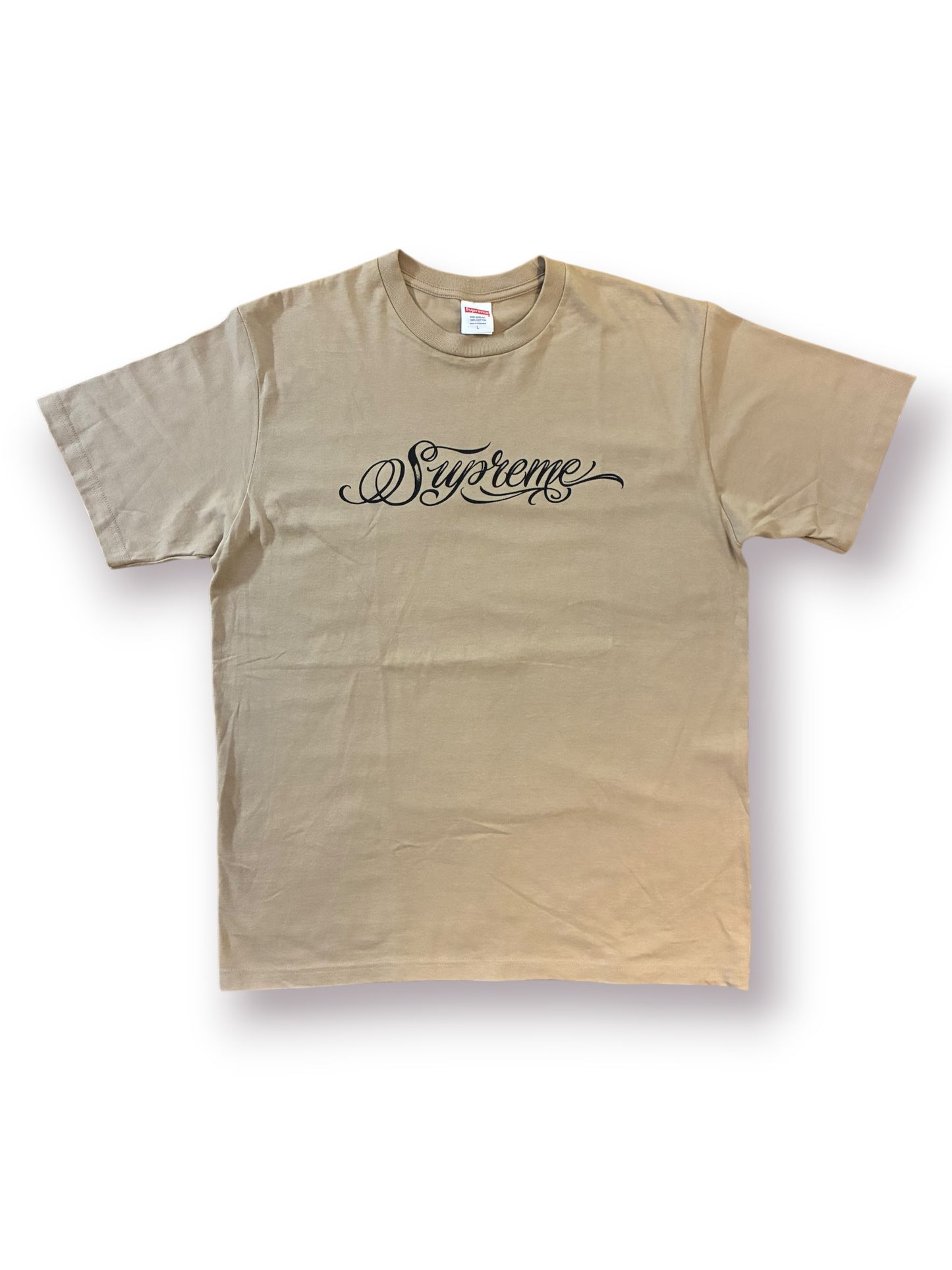 Supreme Script Tee ‘Khaki’