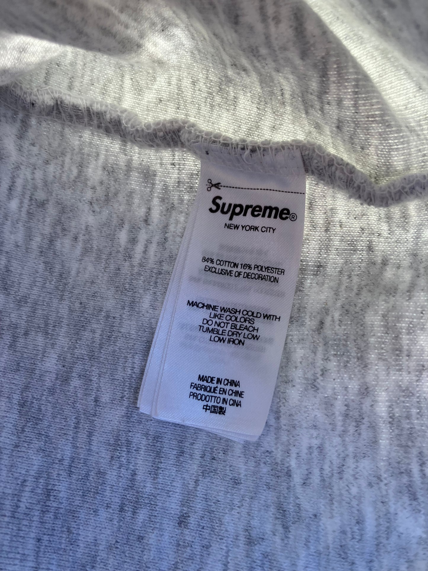 Supreme Inside Out Crewneck 'Ash Grey' (Pre-Owned)