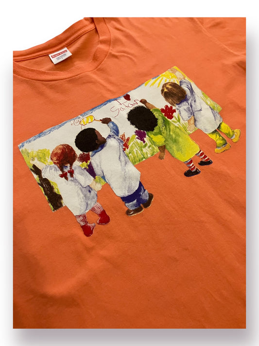 Supreme Kids Tee 'Neon Orange' (Pre-Owned)