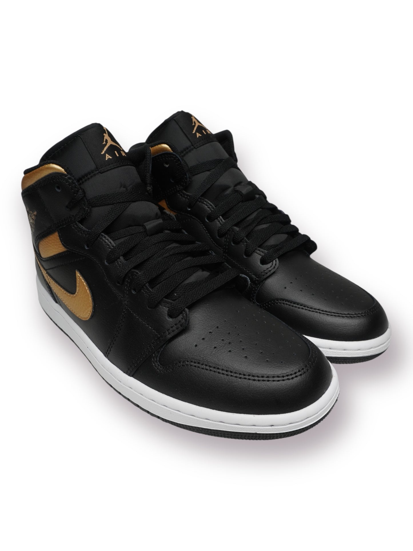 Jordan 1 Mid 'Black/Metallic Gold'