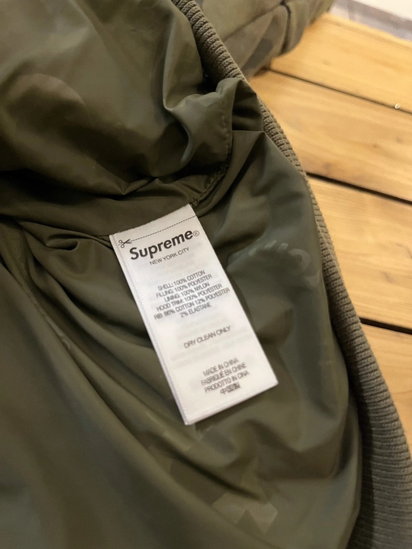 Supreme x True Religion Puffer Jacket 'Olive Camo' (Pre-Owned)