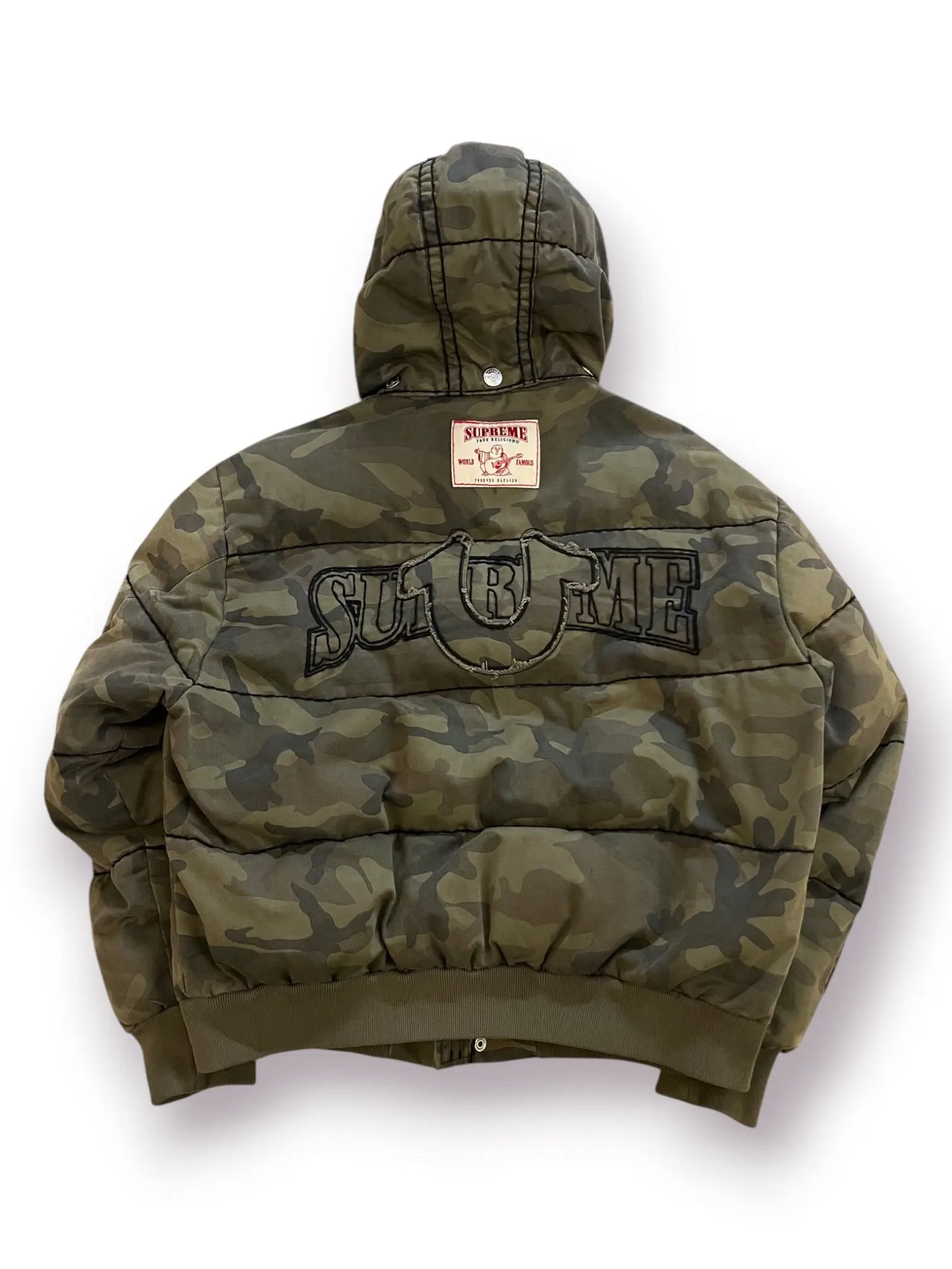 Supreme x True Religion Puffer Jacket 'Olive Camo' (Pre-Owned)