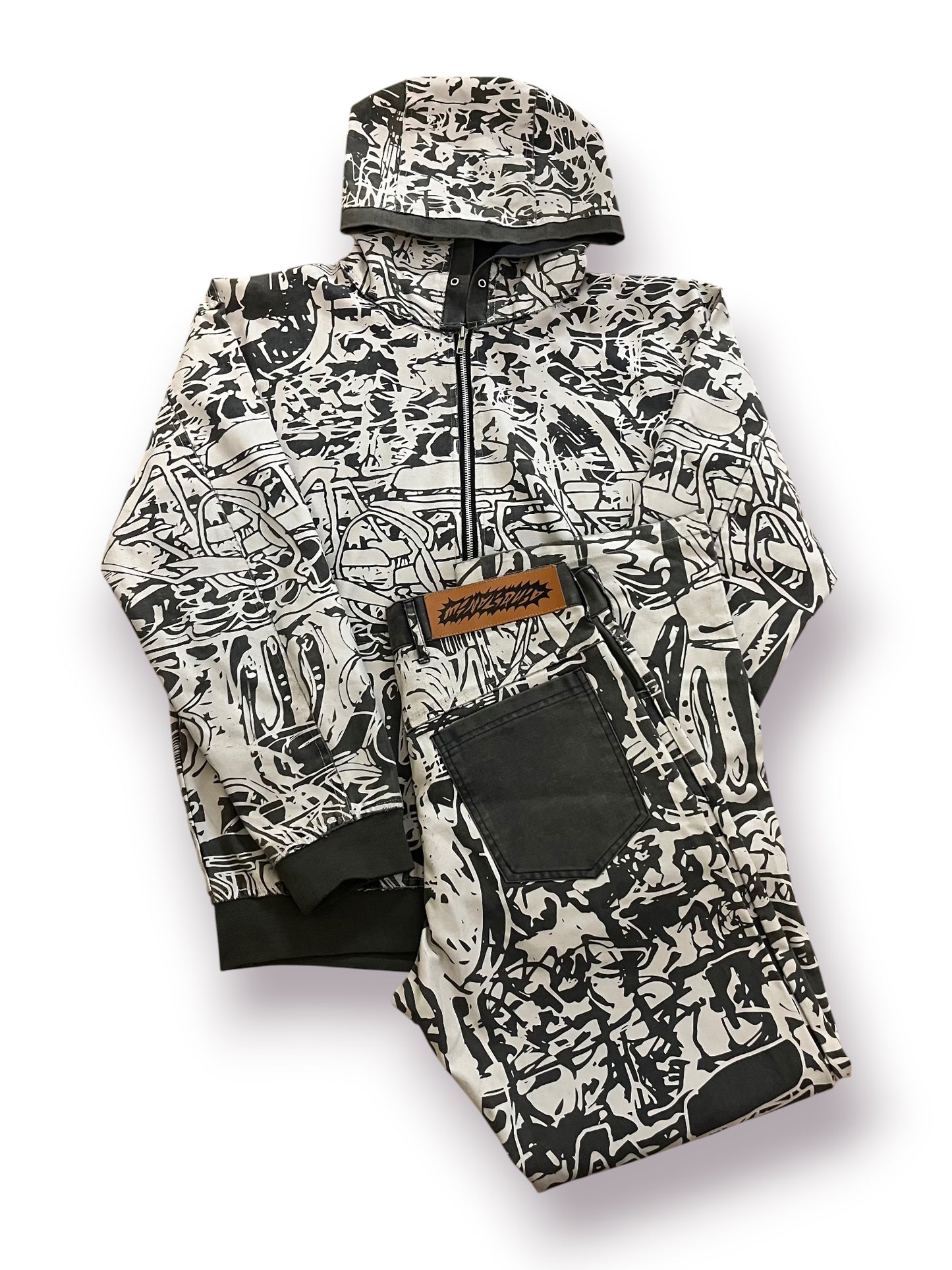 Mind Liquid Studio Abstract Denim Set (Pre-Owned)