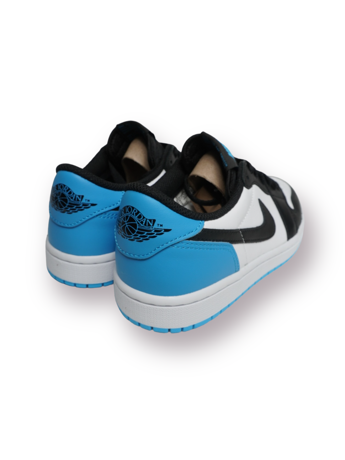 Jordan 1 Low 'Black/Dark Powder Blue'