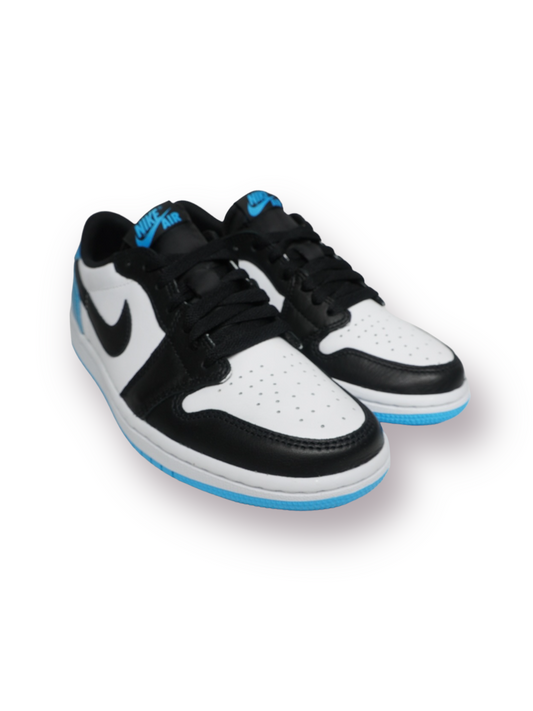 Jordan 1 Low 'Black/Dark Powder Blue'