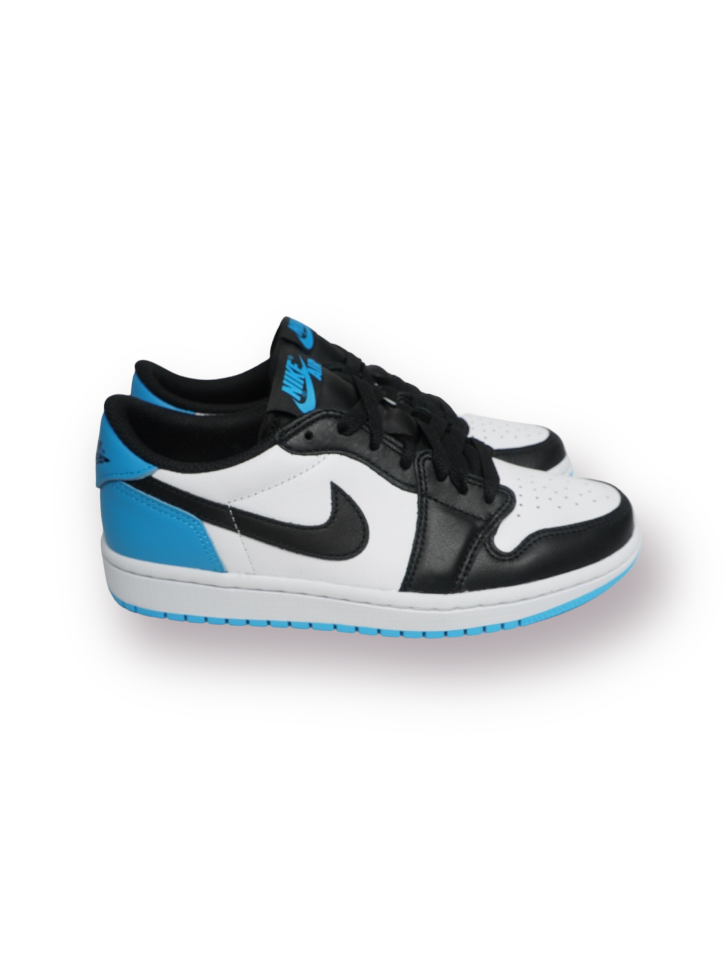 Jordan 1 Low 'Black/Dark Powder Blue'